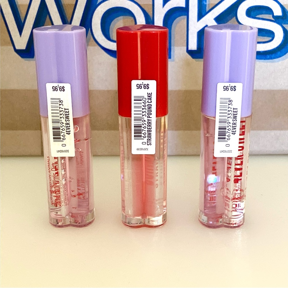 🆕 💋Lip Gloss Set: 4Ever Sweet + Strawberry Pound Cake - Picture 3 of 6